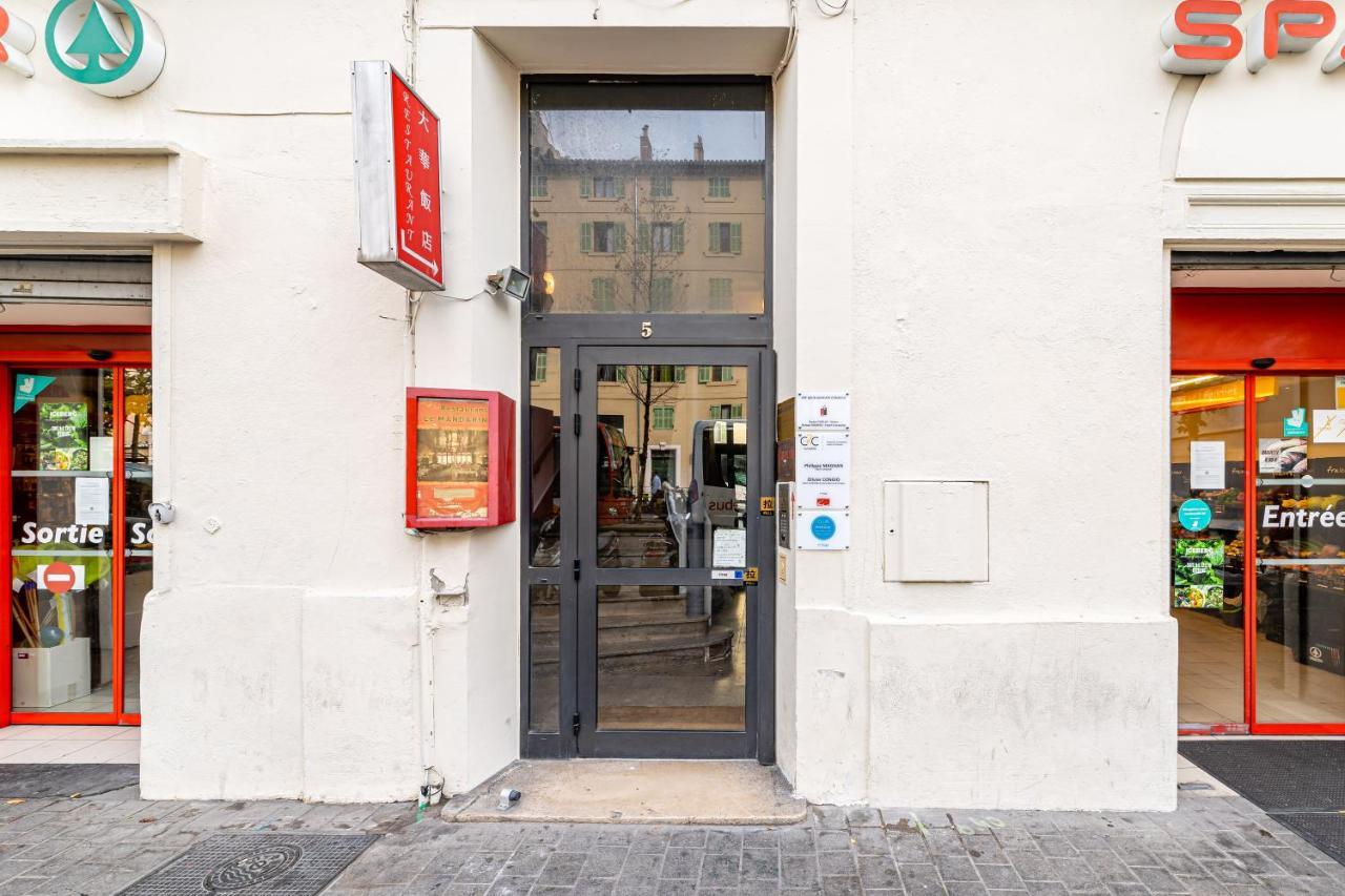 Studio Shell 26M2, 120M Vieux-Port, Clim, Wifi, Acces Autonome Avec Code Marseille Exteriör bild